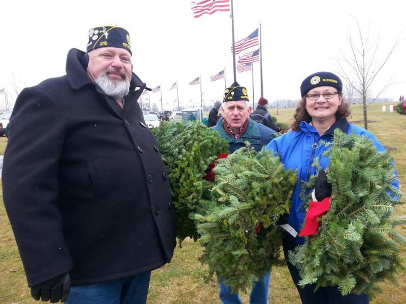 Wreaths Across American Great Lakes National Cementery The American